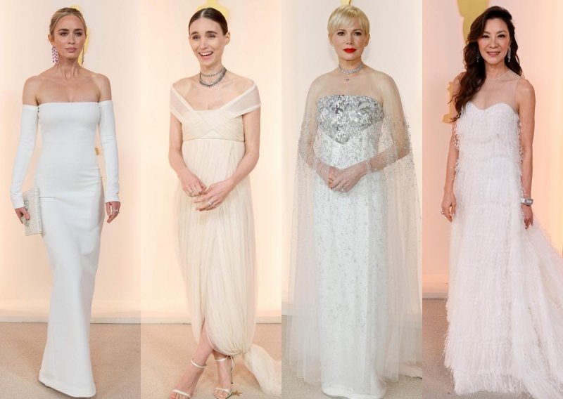 Lako ih je zamijeniti za vjenčanice: Bijele haljine dominirale su ovogodišnjom dodjelom Oscara