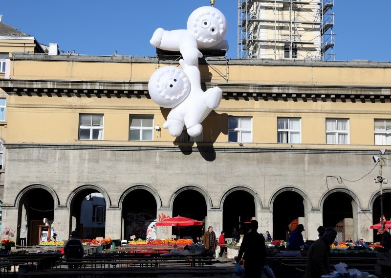 [FOTO] Zagreb se priprema za Festival svjetla, pogledajte neobičnu instalaciju na Dolcu