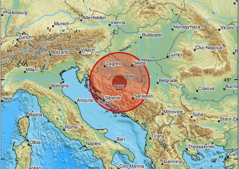 Noćas je treslo Bosnu i Hercegovinu, potres se osjetio i u Hrvatskoj