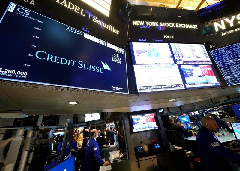Raste strah od bankarske krize: Zbog problema Credit Suissea nemirno i na Wall Streetu