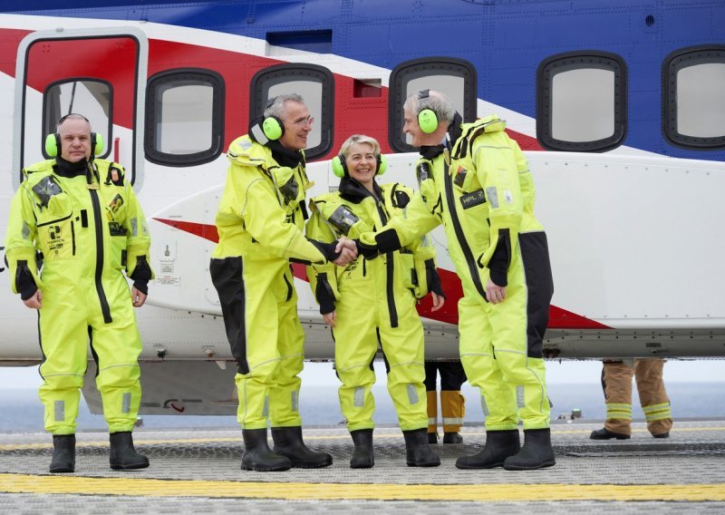 Von der Leyen i Stoltenberg na najvećoj svjetskoj platformi za bušenje plina u Sjevernom moru