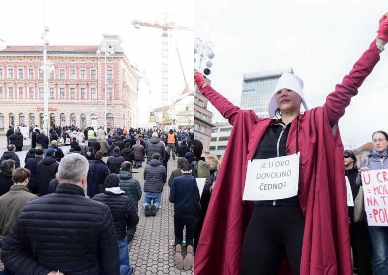 Prosvjednici bukom s razglasa ometali molitelje, došli i Bauk, Katarina Peović...