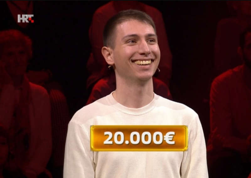 Student iz Šibenika porazio svih petero lovaca i osvojio 20.000 eura
