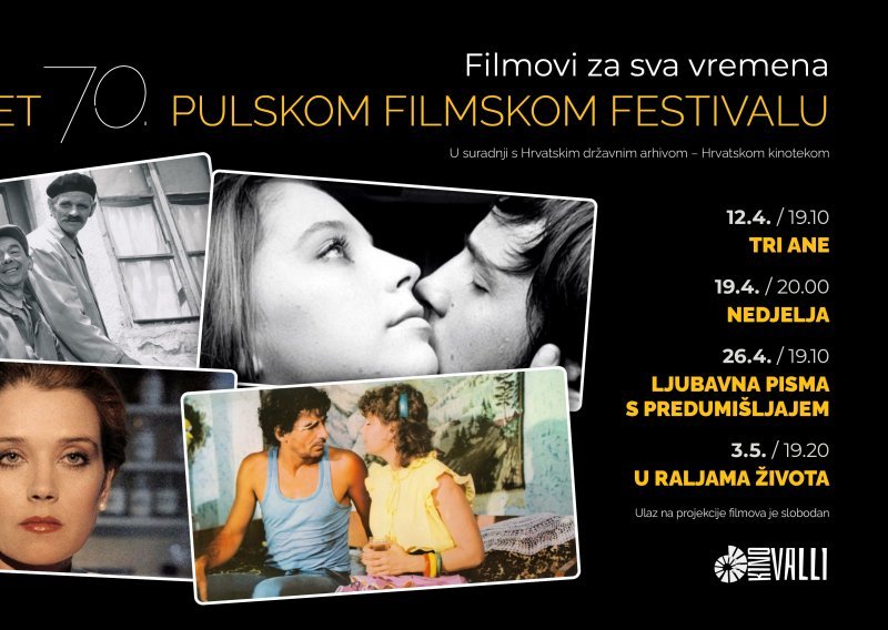 Kino Valli prikazuje filmove iz festivalske povijesti