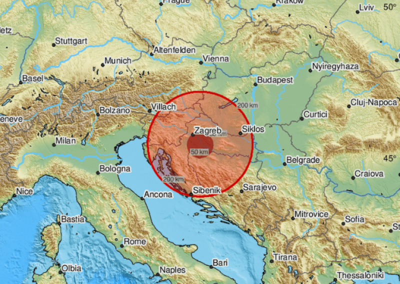 Potres na području Siska i Petrinje: 'Jak trzaj kuće uz tutnjavu'
