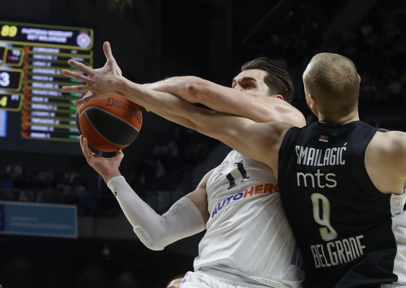 Kaos u Madridu; Partizan vodio 15 razlike, a onda je došlo do opće tučnjave