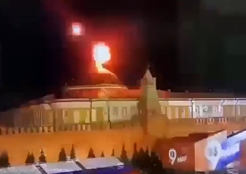 Rusi tvrde da su spriječili napad dronom na Kremlj, snimka otkriva da nisu