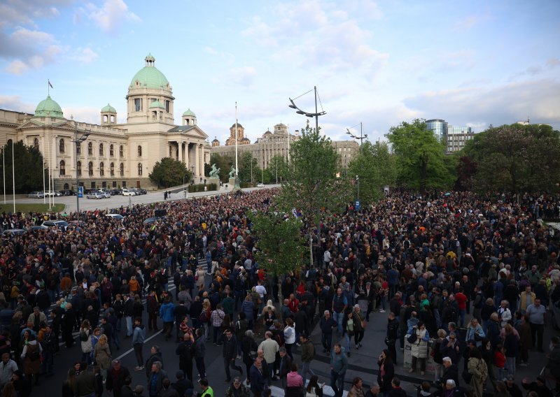 Beograđani ponovno na prosvjedu: Vučić im poslao dvije poruke