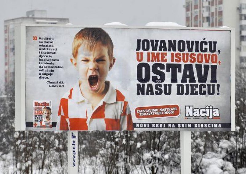 Nacija plakatom zlorabi djecu