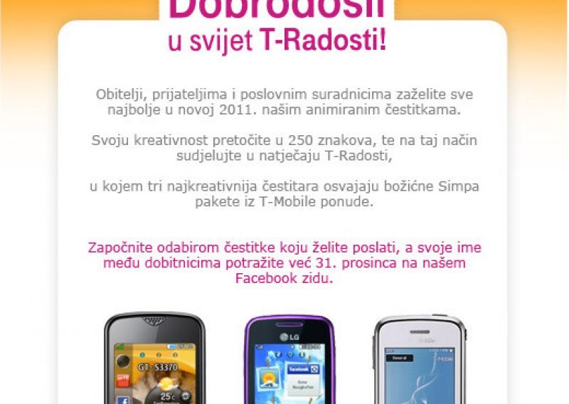 Šaljite e-čestitke i osvojite mobitele!