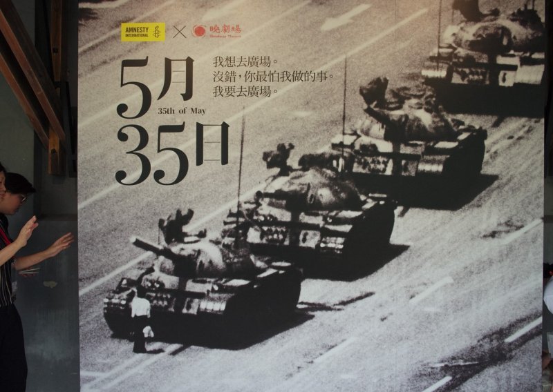 Prst u oko Kini: Kazalište na Tajvanu prikazuje hongkonšku predstavu o trgu Tiananmen
