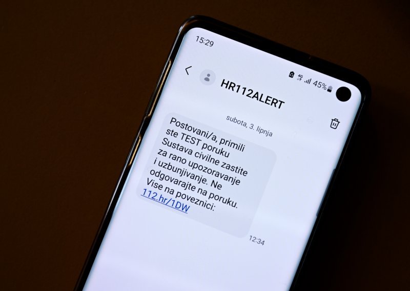 Sutra se ponovno testira sustav za upozoravanje, evo kome stiže sms poruka