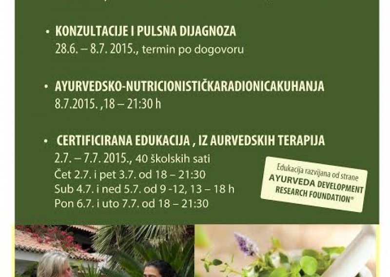 Približite se zdravlju duha i tijela na Danima Ayurvede