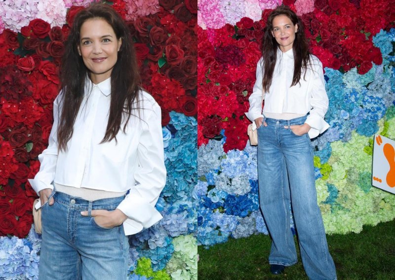 Katie Holmes pokazala da se i traperice mogu isfurati u elegantnoj varijanti