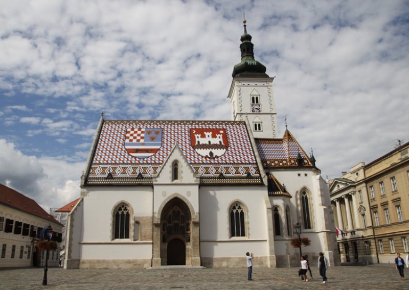 Model of Zagreb's St. Mark's Church unveiled at Brussels Mini-Europe park