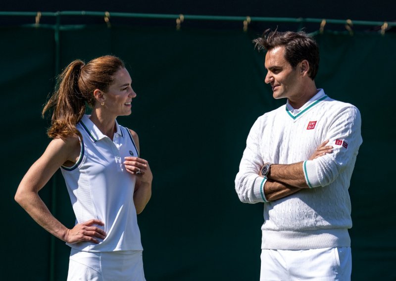 Kate Middleton i Roger Federer vježbaju u Wimbledonu, donosimo snimku