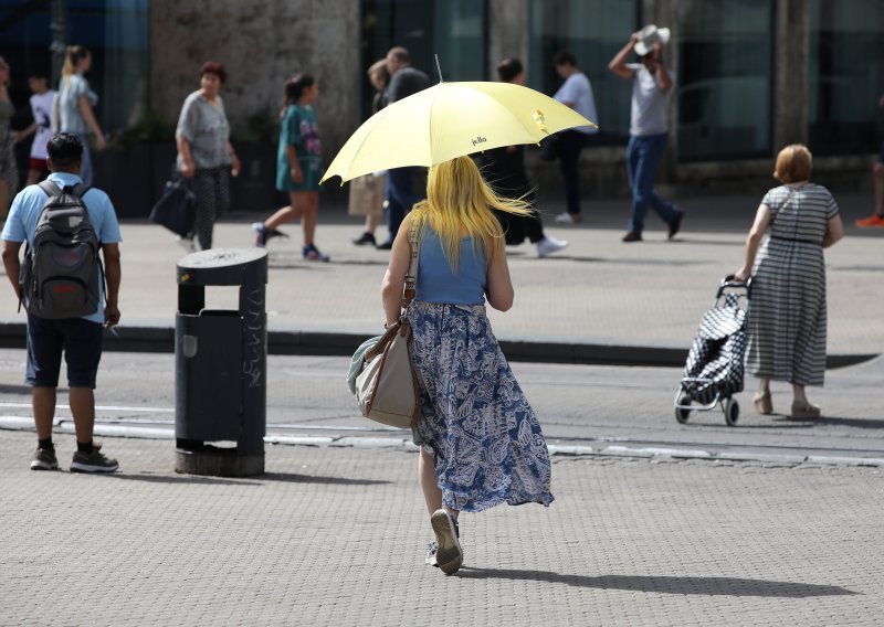 Danas još sunčano i vruće, a već popodne mjestimice pljuskovi i grmljavina