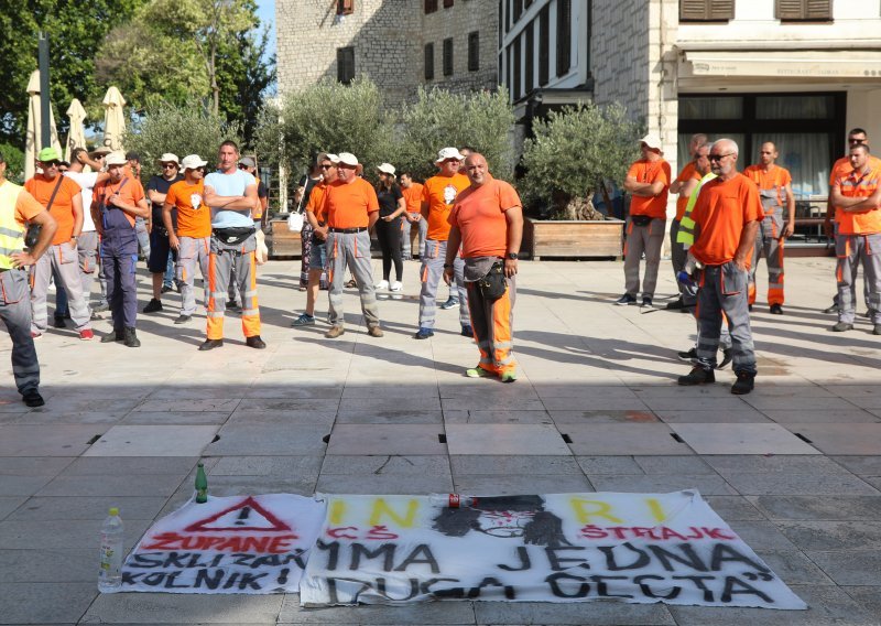 Prekinut štrajk radnika tvrtke Ceste Šibenik, počinju novi pregovori