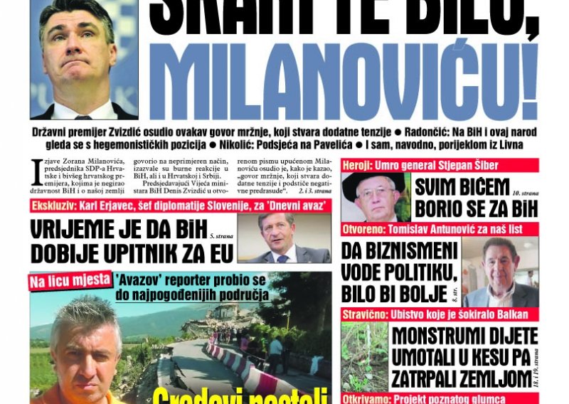 'Milanović je obični amoralni i nadmeni bilmez'