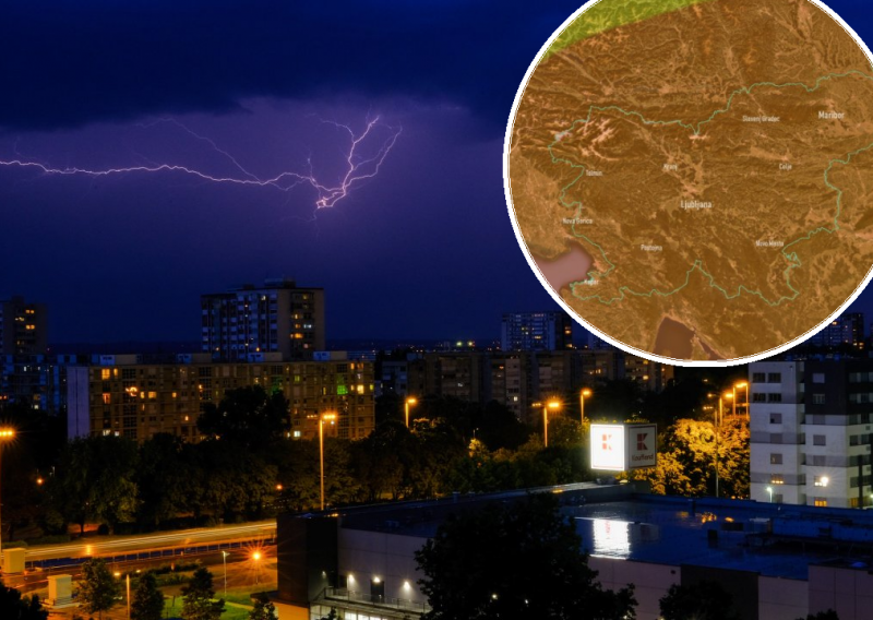 Narančasti alarm za oluje: Slovenci najavljuju jake udare vjetra, pljuskove i tuču
