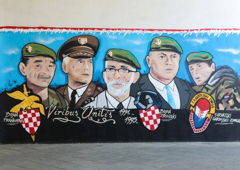 Ovo je mural posvećen braniteljima koji neki u Velikoj Gorici žele ukloniti