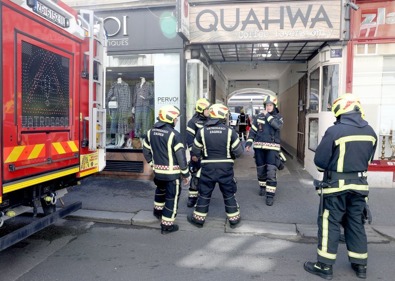 Požar u kafiću u centru Zagreba: 'Izjurila sam iz stana jer sam mislila da kod nas nešto gori'