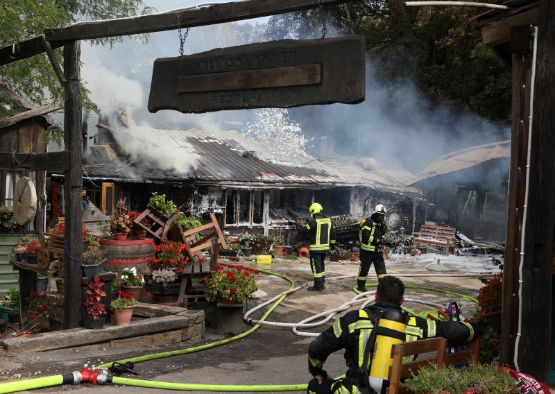 Požar poharao popularni restoran Mlinski kamen kod Petrinje