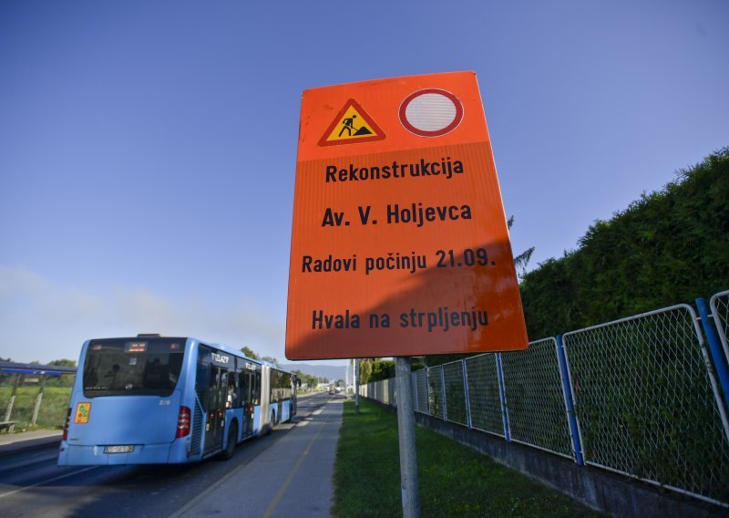Novi prometni kaos: Zbog radova se na mjesec dana zatvara dio Avenije Većeslava Holjevca