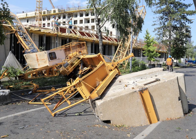 Radnik koji je preživio pad s krana u Zagrebu: Vidio sam da će pasti i onesvijestio se