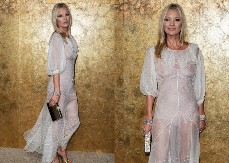 Odvažno izdanje modne ikone: Kate Moss plijenila poglede u prozirnoj haljini