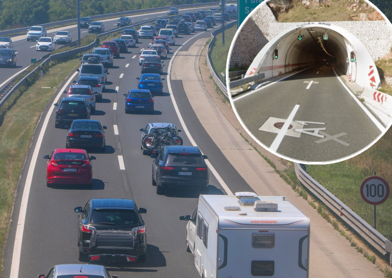 Dvije prometne nesreće na A1, vozi se uz ograničenje brzine, zatvoren tunel Grič