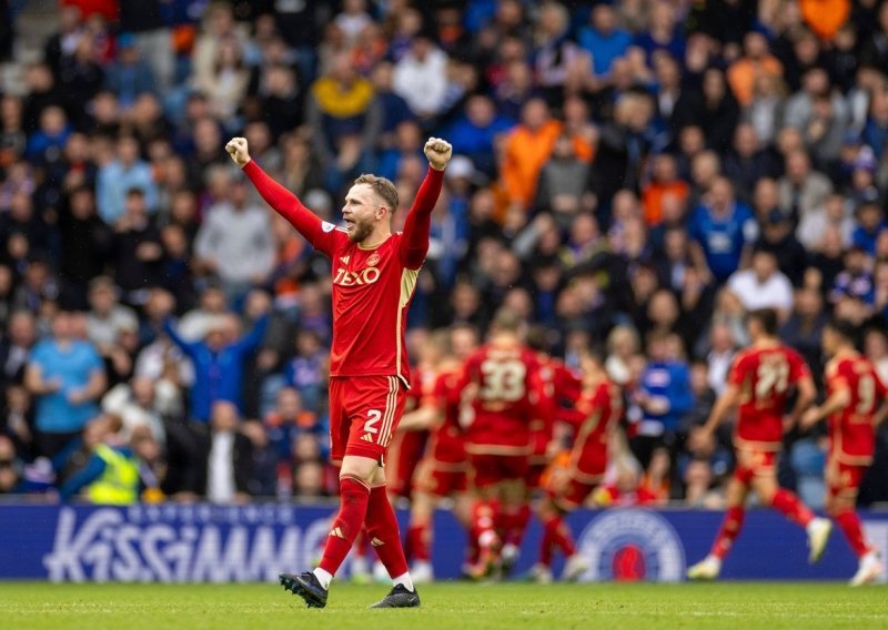 Nogometaši Aberdeena rastužili Ibrox; Rangers za Celticom zaostaje sedam bodova