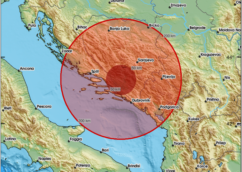Jak potres pogodio Hercegovinu, osjetio se i u Hrvatskoj