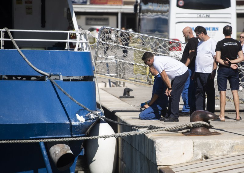 Sudarili se katamaran i trajekt u Splitu; nema ozlijeđenih