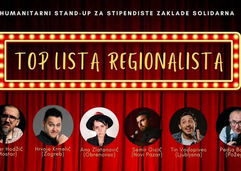 Humanitarni stand-up 'Top lista regionalista'