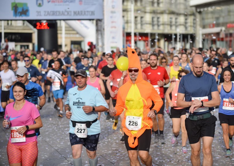 Na Zagrebačkom maratonu sudjelovalo nekoliko tisuća trkača