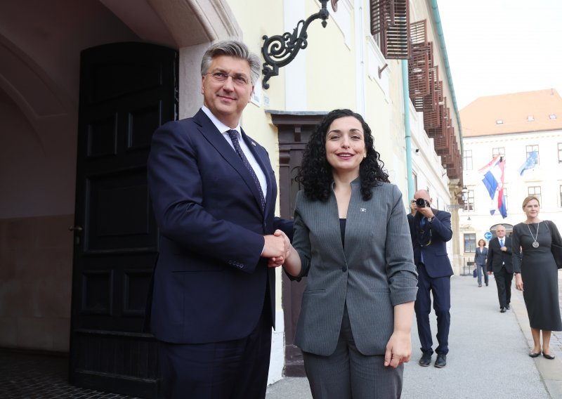 Plenković i Osmani u Banskim dvorima razgovarali o napadu na Kosovo