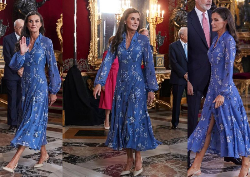 Ženstvena i elegantna haljina otkrila je vitke noge kraljice Letizije, ali i hit cipele