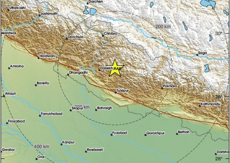 Nepal pogodio potres magnitude 6,4