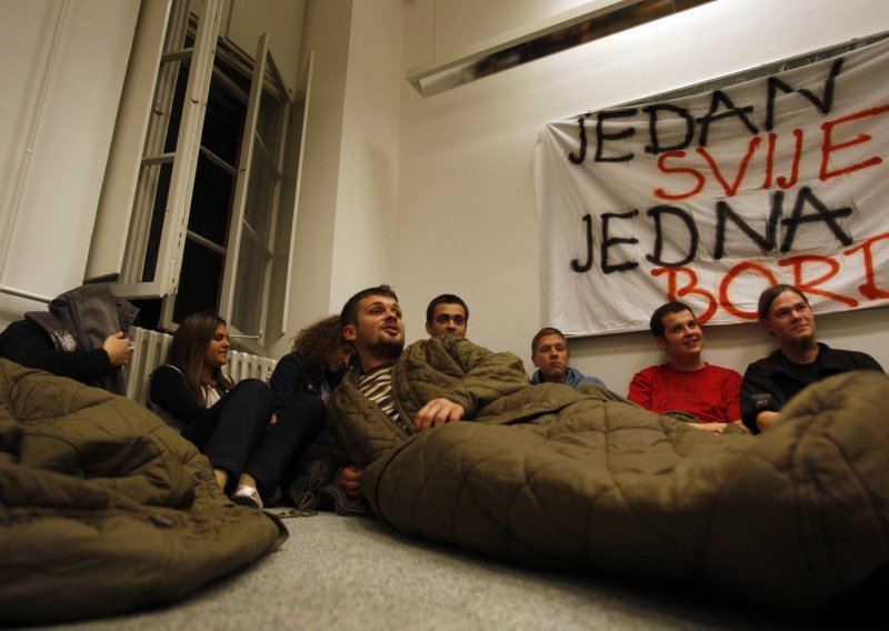 Studenti prosvjeduju u Zadru, Rijeci i Osijeku