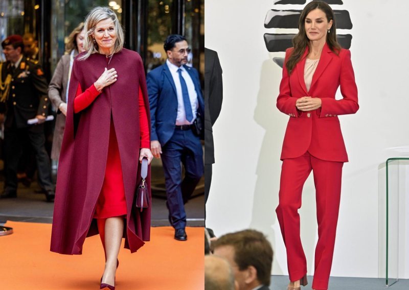 Modni okršaj dviju kraljica: Koja bolje nosi crveno - Letizia ili Maxima?