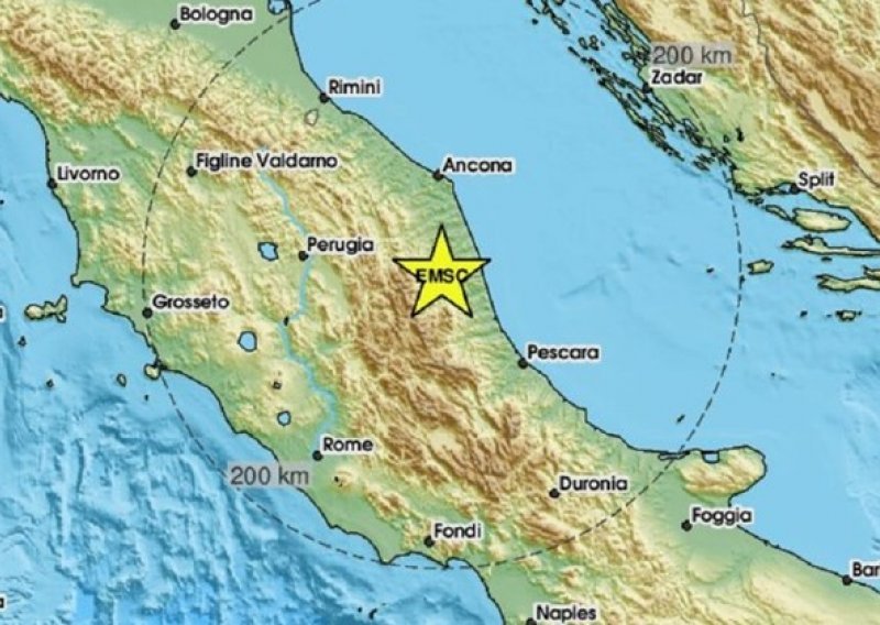 Potres magnitude 4 po Richteru pogodio Italiju, zatresla se obala uz Jadran