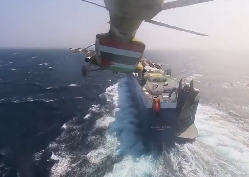 Jemenski Huti objavili video otmice teretnog broda u Crvenom moru