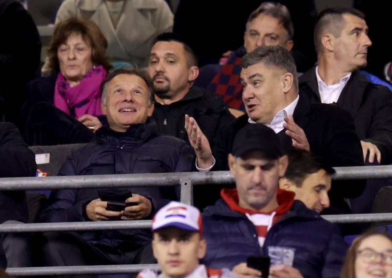 Zabava u svečanoj loži: Dobro raspoloženi Milanović i Jandroković zajedno na utakmici