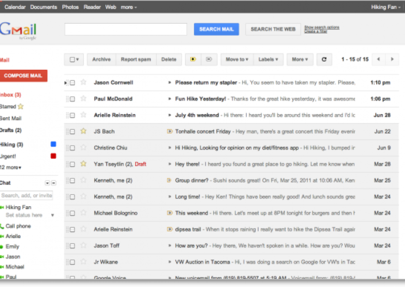 Isprobajte novi dizajn Gmaila