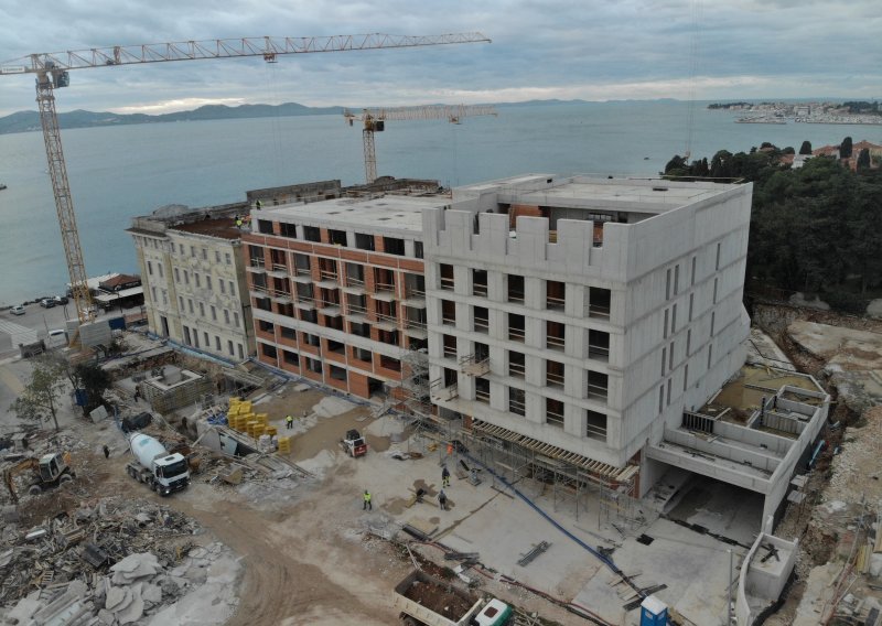 Prvi hrvatski Hyatt hotel u Zadru: Pri kraju svi betonski radovi