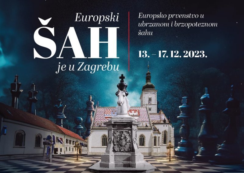 Europski šah stiže u Zagreb: Uskoro EP u pojedinačnom ubrzanom i brzopoteznom šahu