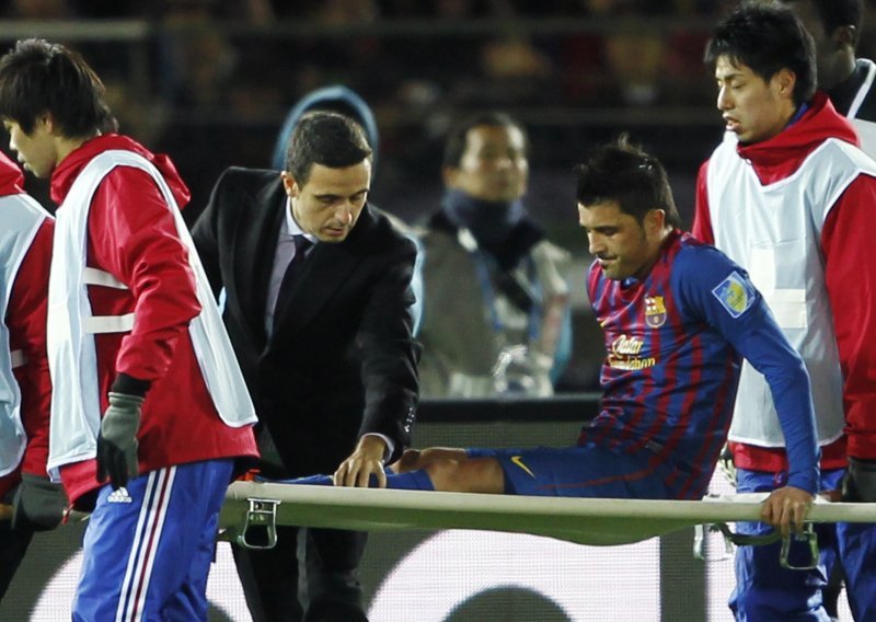 David Villa trenirao po prvi put nakon loma noge