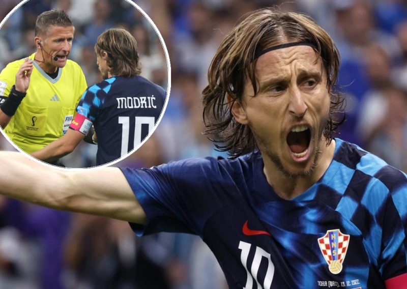 Bijesni Luka Modrić urla na suca Orsata: Sramota! Bilo je očito da ćeš to učiniti!