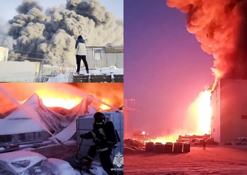 Veliki požar u skladištu u Sankt Peterburgu, uništena roba vrijedna 125 milijuna dolara